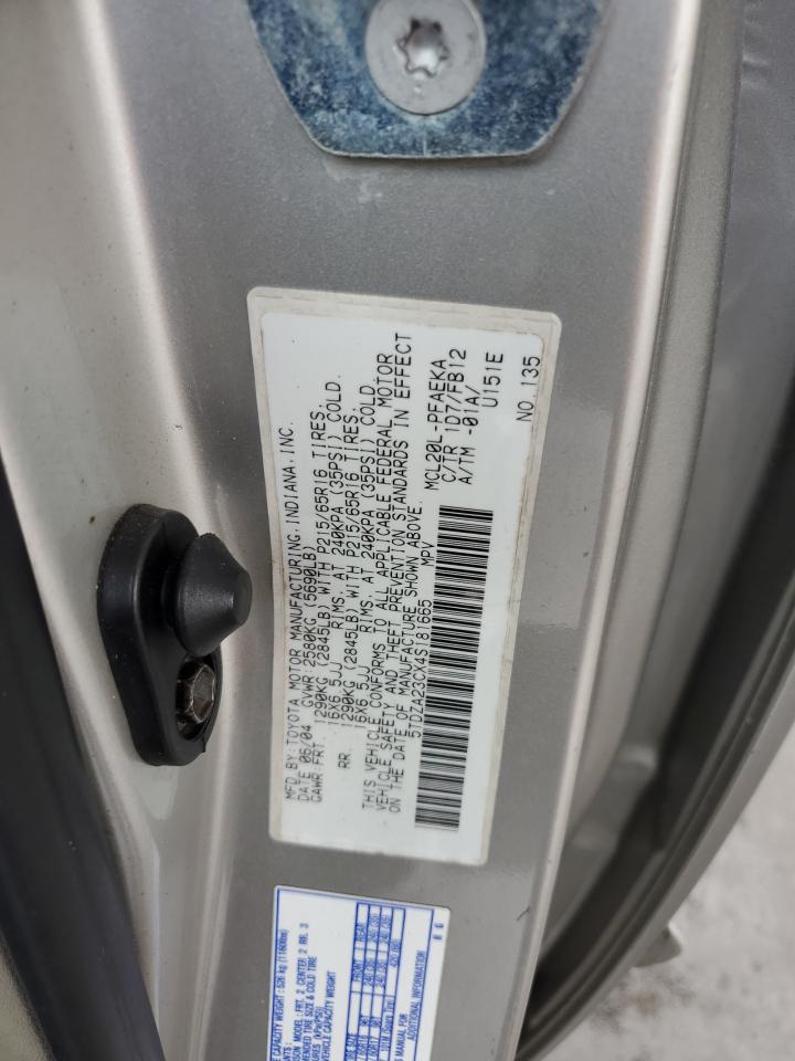 2004 Toyota Sienna Ce VIN: 5TDZA23CX4S181665 Lot: 69389405