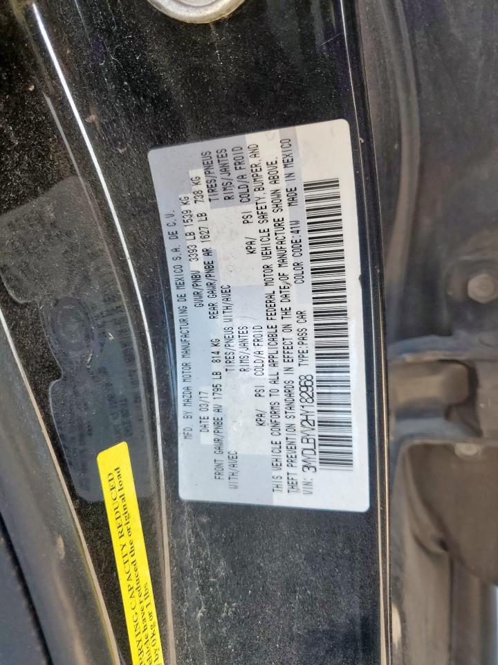 2017 Toyota Yaris Ia VIN: 3MYDLBYV2HY182968 Lot: 69223325