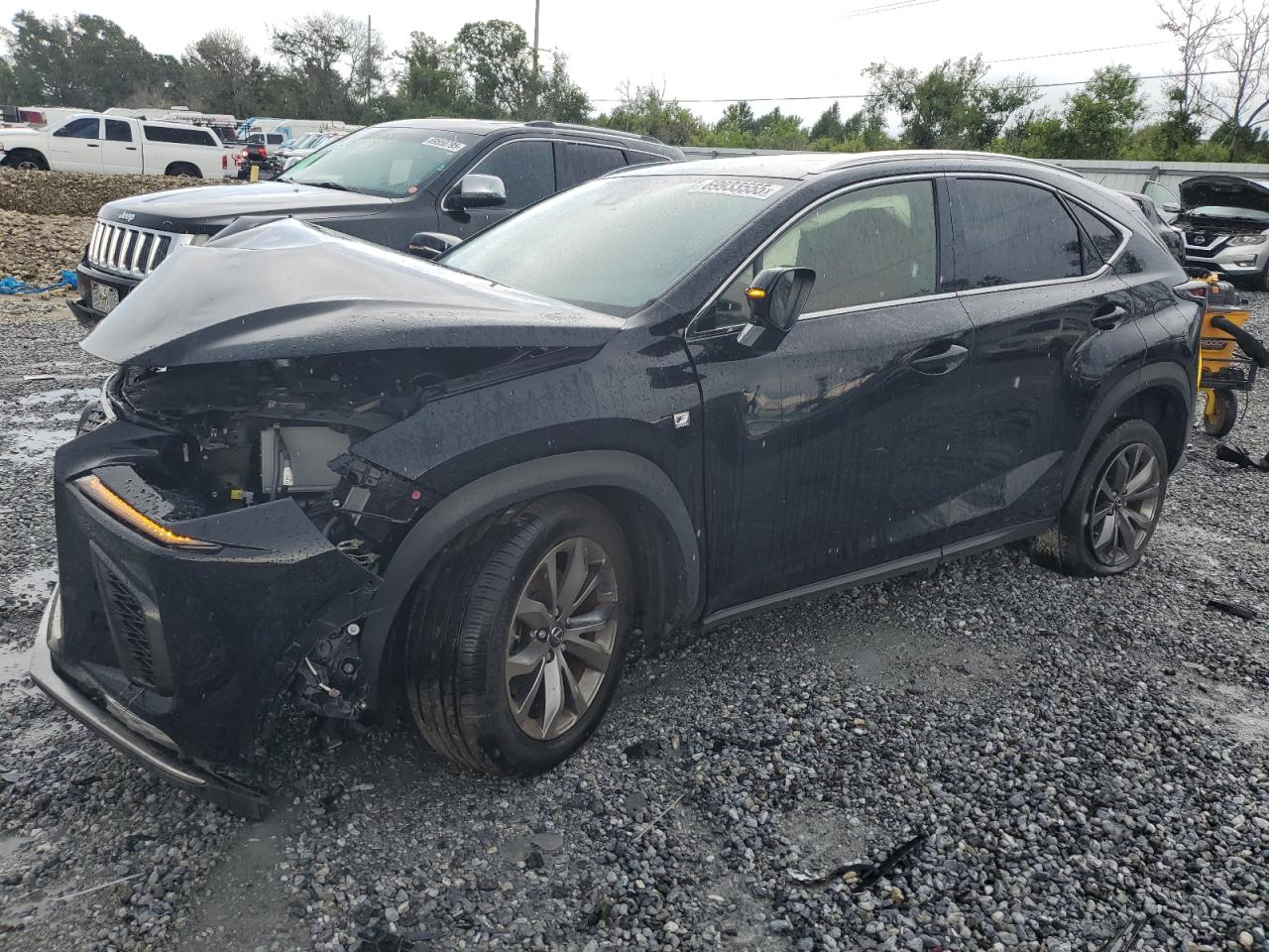 2021 Lexus Nx 300 Base black null gas JTJSARBZ4M2188146 photo #1