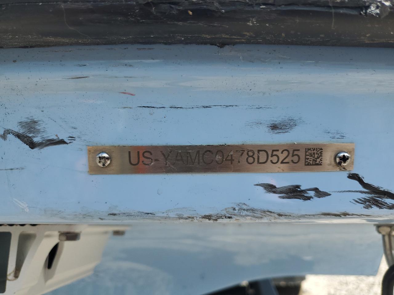 2025 Yamaha Boat W/Trl VIN: YAMC0478D525 Lot: 70077695