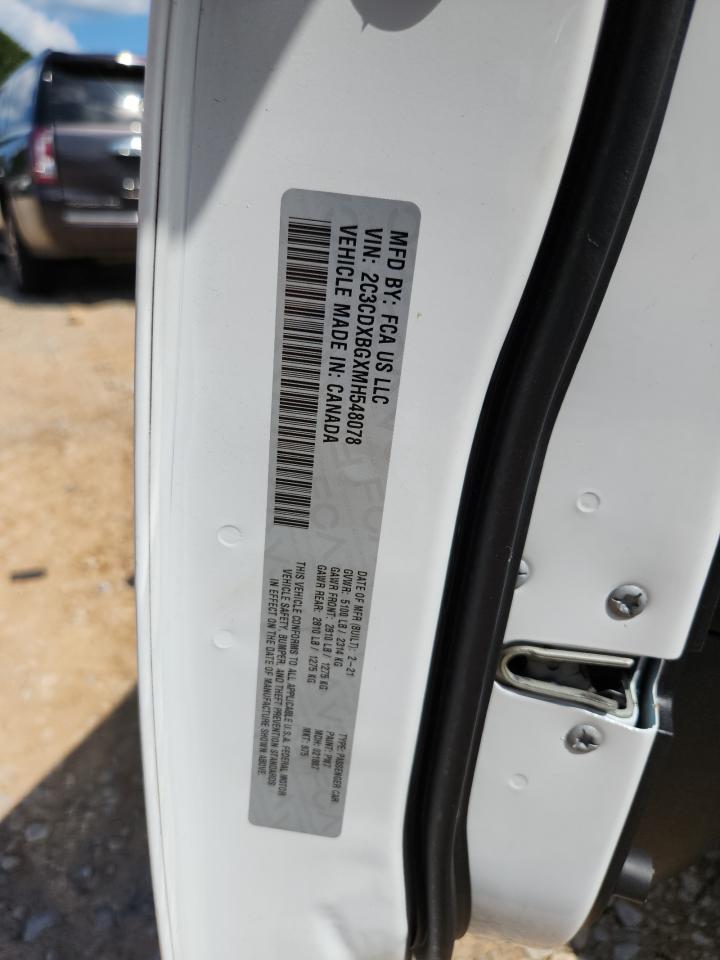 2021 Dodge Charger Sxt VIN: 2C3CDXBGXMH548078 Lot: 68198415