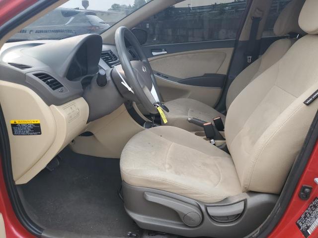  HYUNDAI ACCENT 2014 Czerwony