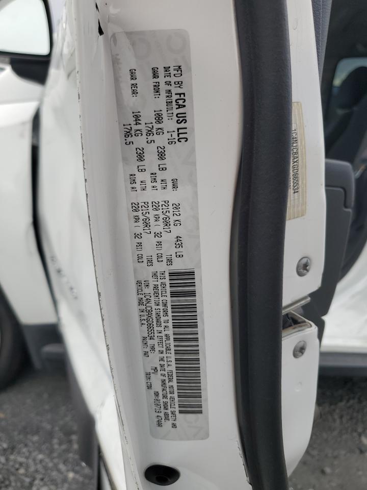 2016 Jeep Compass Sport VIN: 1C4NJCBAXGD665534 Lot: 70224505