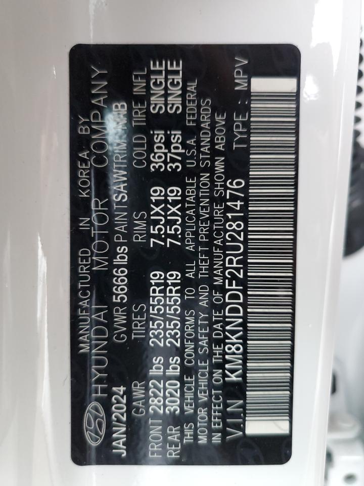 2024 Hyundai Ioniq 5 Sel VIN: KM8KNDDF2RU281476 Lot: 68450265