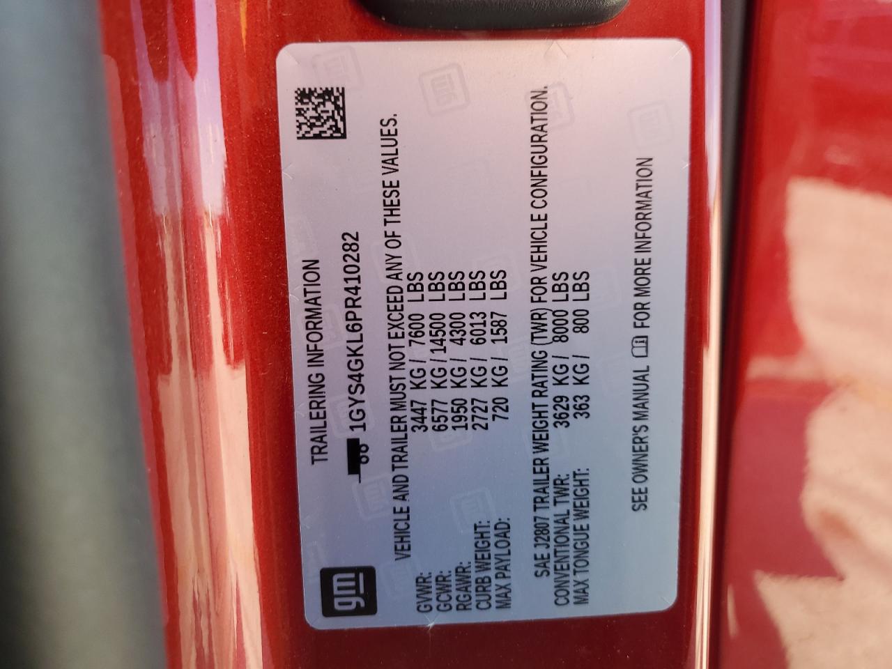 2023 Cadillac Escalade Sport Platinum VIN: 1GYS4GKL6PR410282 Lot: 69824115