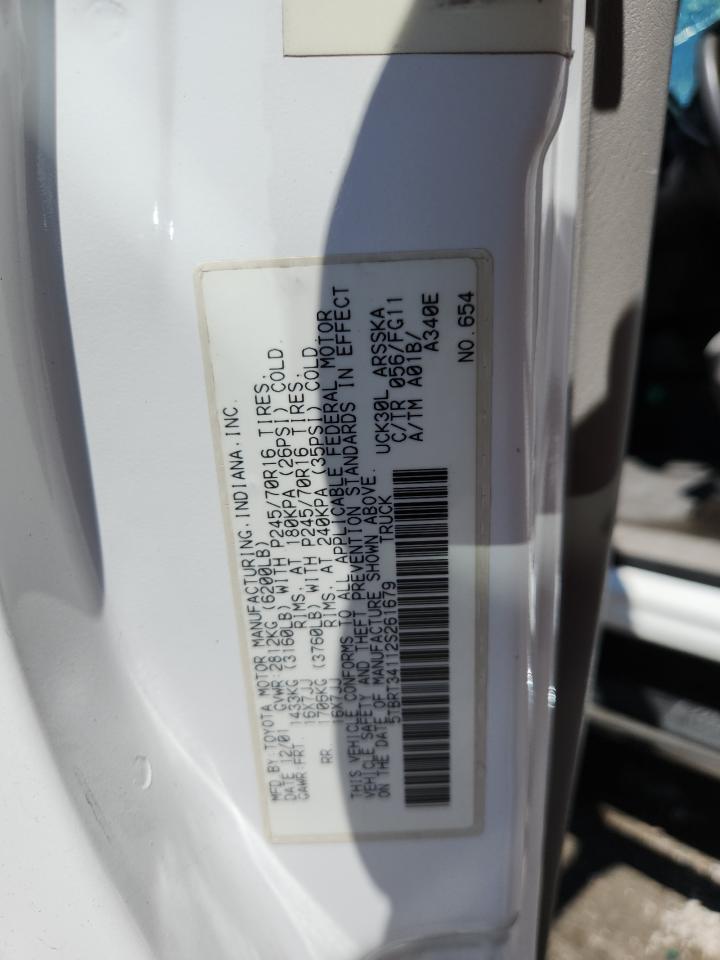 2002 Toyota Tundra Access Cab VIN: 5TBRT34112S261679 Lot: 70347675