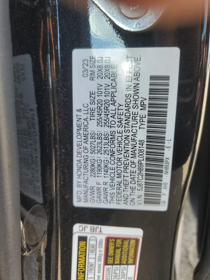 2023 Acura Rdx A-Spec Advance VIN: 5J8TC2H89PL008148 Lot: 70228215