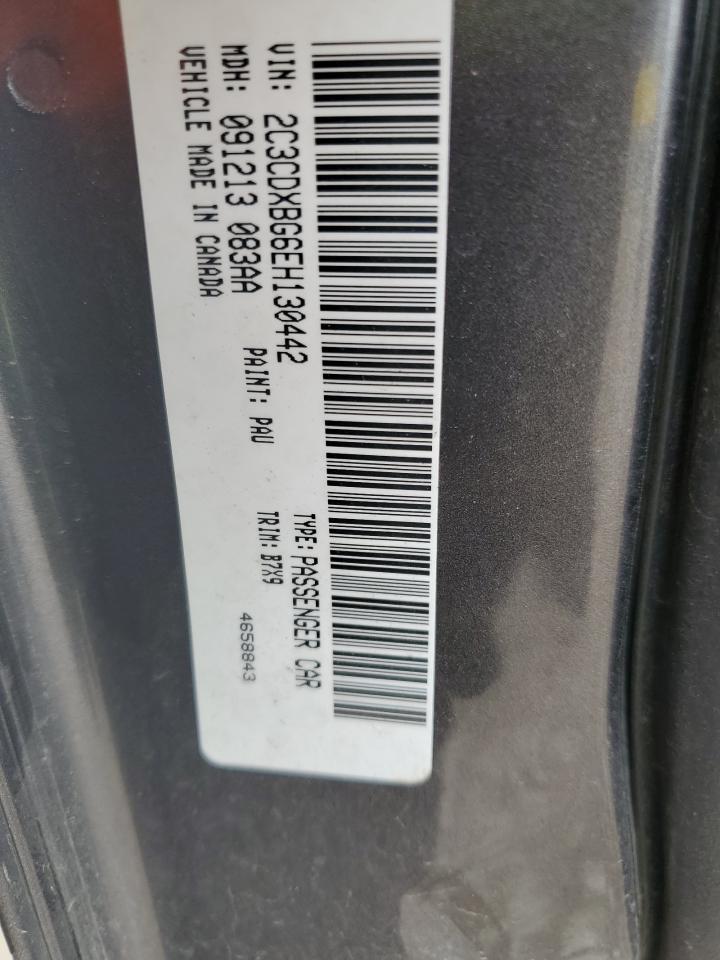 2014 Dodge Charger Se VIN: 2C3CDXBG6EH130442 Lot: 69990855