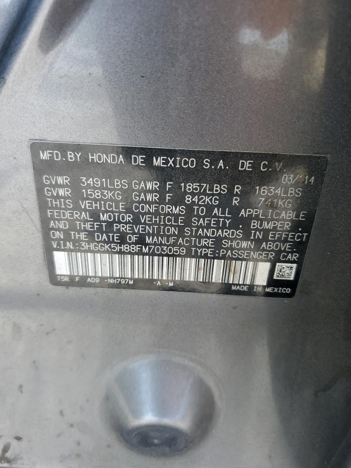 2015 Honda Fit Ex VIN: 3HGGK5H88FM703059 Lot: 70258725