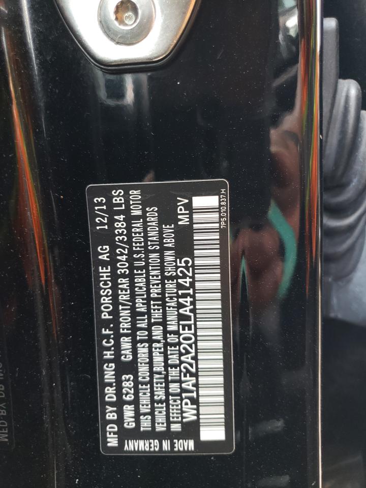 2014 Porsche Cayenne VIN: WP1AF2A20ELA41425 Lot: 67436795