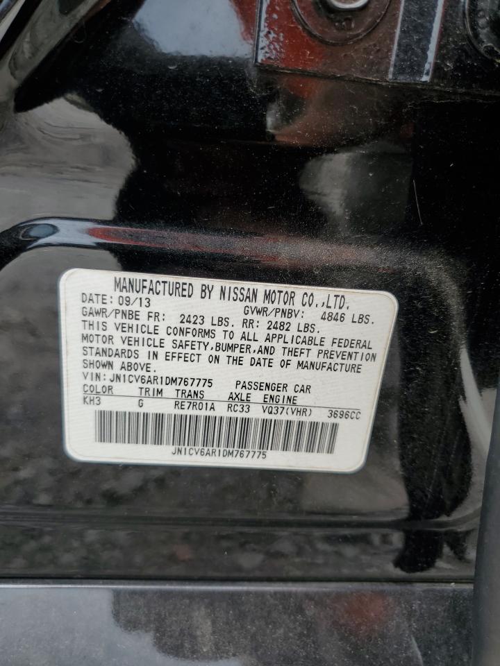 2013 Infiniti G37 VIN: JN1CV6AR1DM767775 Lot: 68624775