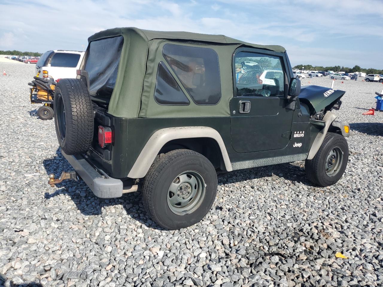 2005 Jeep Wrangler X green null gas 1J4FA39S05P312454 photo #4