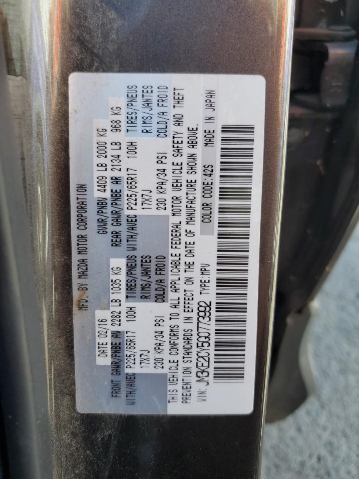 2016 Mazda Cx-5 Touring VIN: JM3KE2CY5G0773992 Lot: 69659685