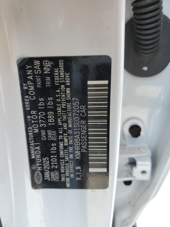 2025 Hyundai Venue Se VIN: KMHRB8A31SU372057 Lot: 92826885