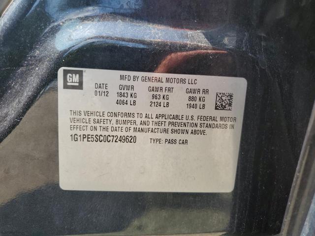2012 CHEVROLET CRUZE LT  