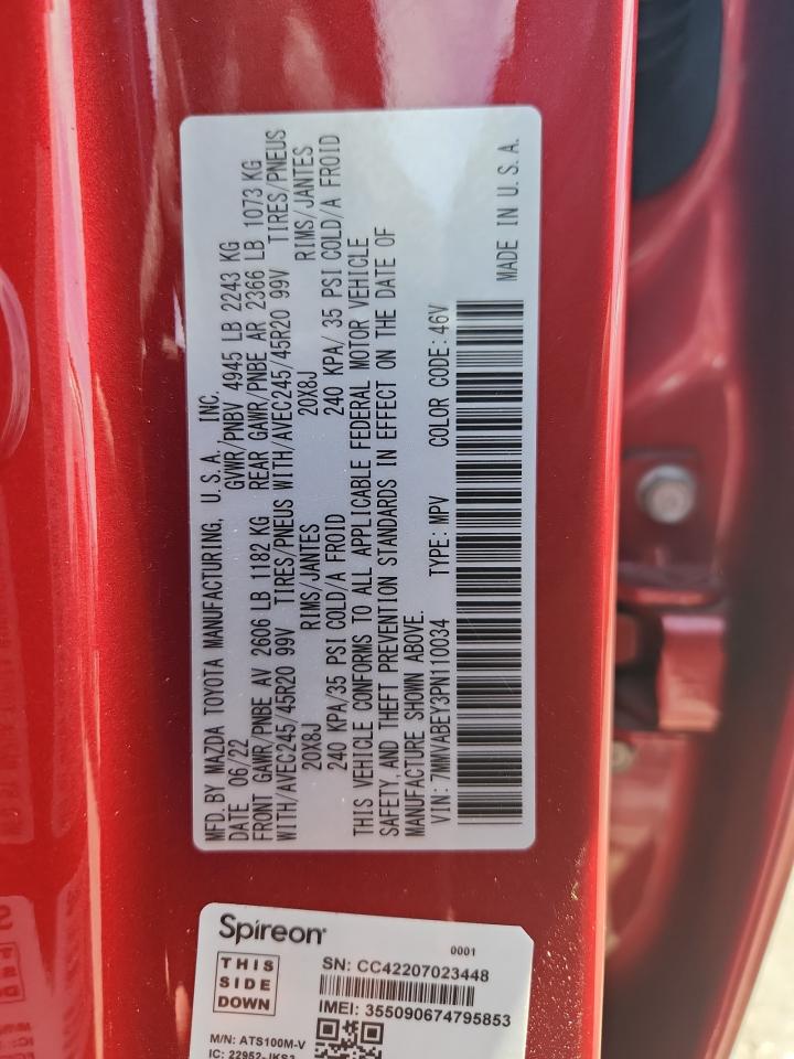 2023 Mazda Cx-50 Premium Plus VIN: 7MMVABEY3PN110034 Lot: 70861975