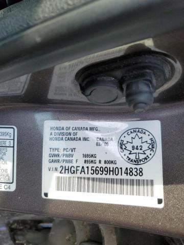 2009 HONDA CIVIC LX-S  