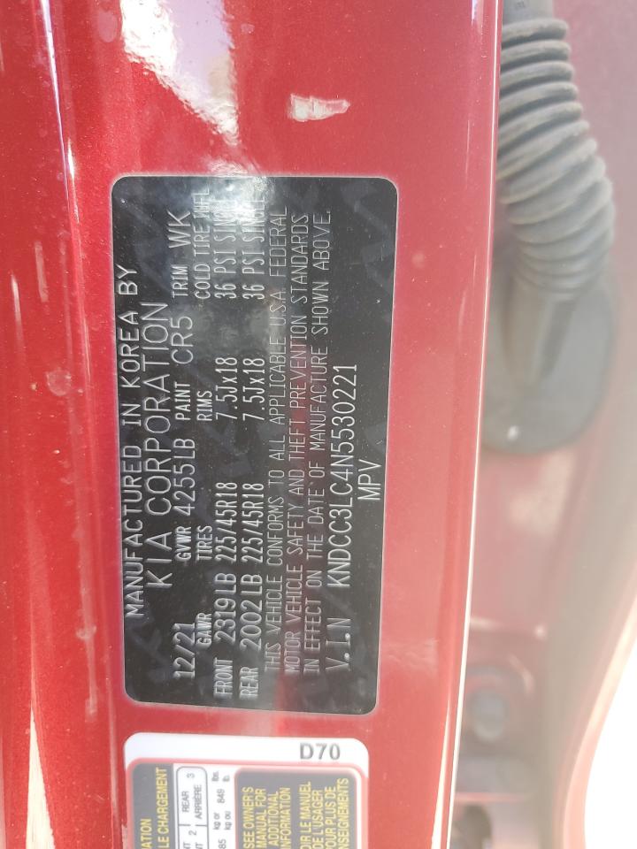 2022 Kia Niro Touring Special Edition VIN: KNDCC3LC4N5530221 Lot: 68544085