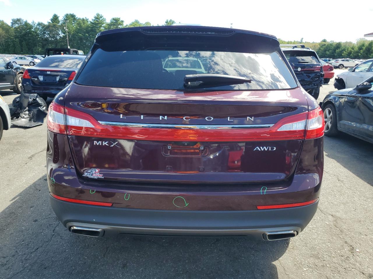 2017 Lincoln Mkx Reserve VIN: 2LMPJ8LR8HBL53262 Lot: 69739695