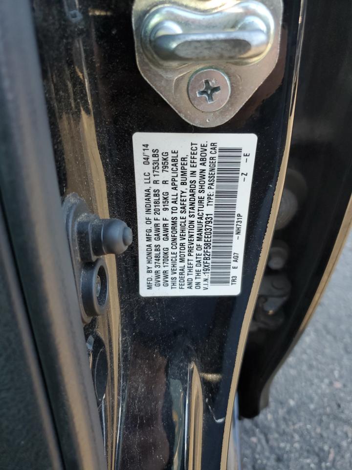 2014 Honda Civic Lx VIN: 19XFB2F58EE037931 Lot: 69693495