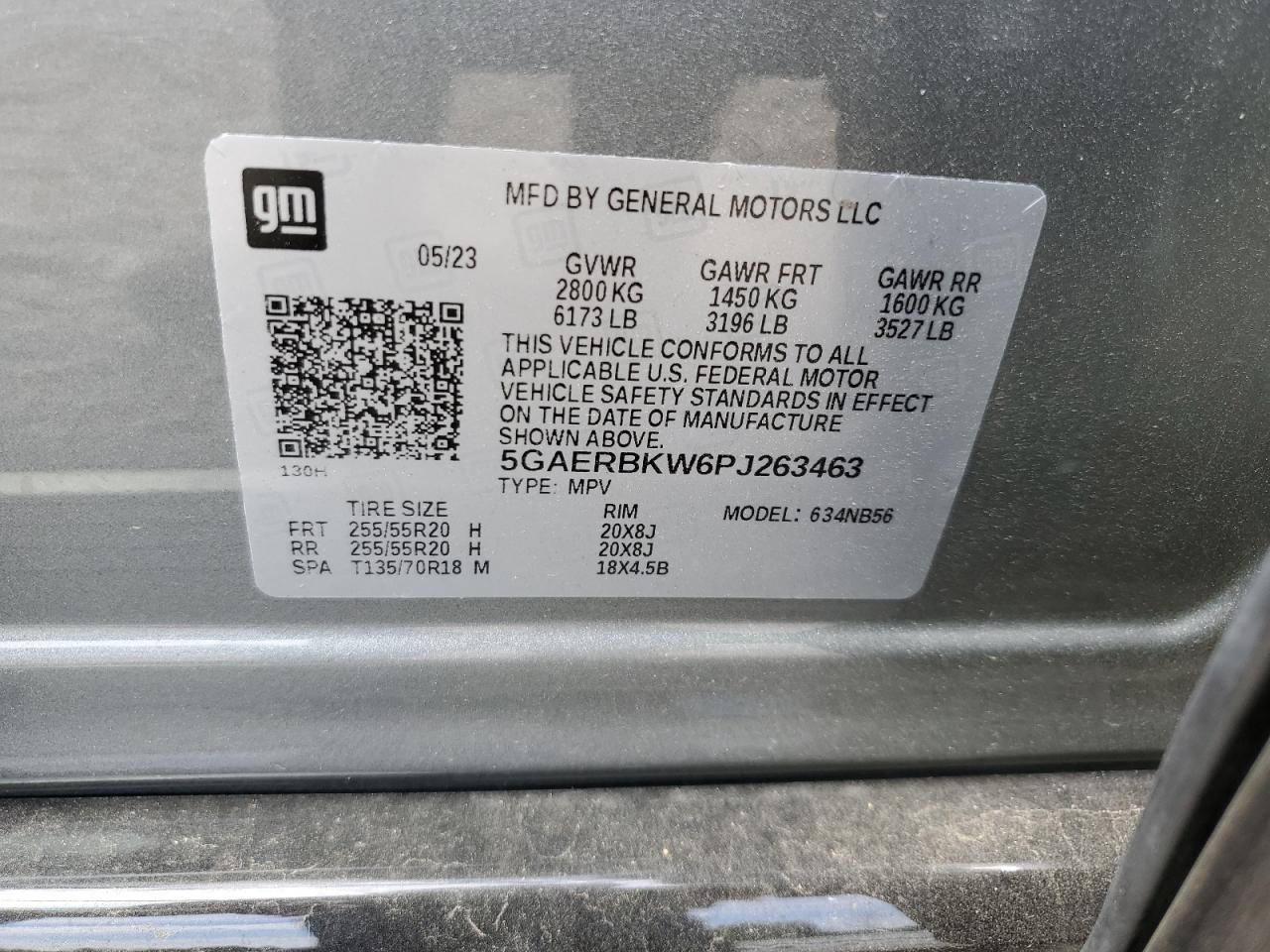 2023 Buick Enclave Essence VIN: 5GAERBKW6PJ263463 Lot: 70442985
