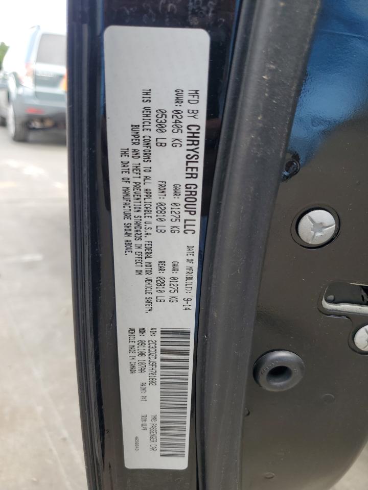 2015 Dodge Challenger Srt 392 VIN: 2C3CDZDJ9FH701802 Lot: 67456565