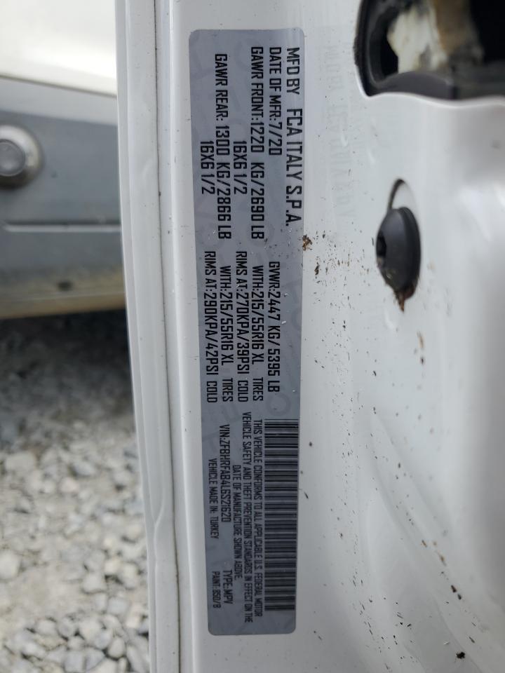 2020 Ram Promaster City Cargo VIN: ZFBHRFAB4L6S21620 Lot: 70855005