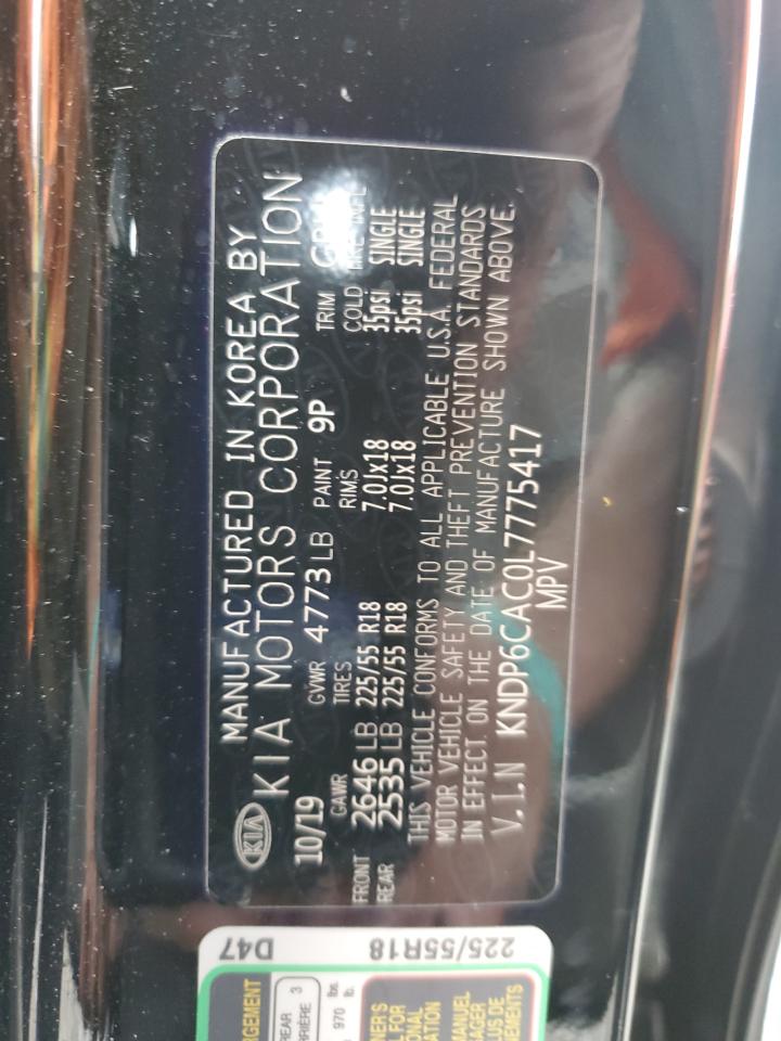 2020 Kia Sportage S VIN: KNDP6CAC0L7775417 Lot: 69253095