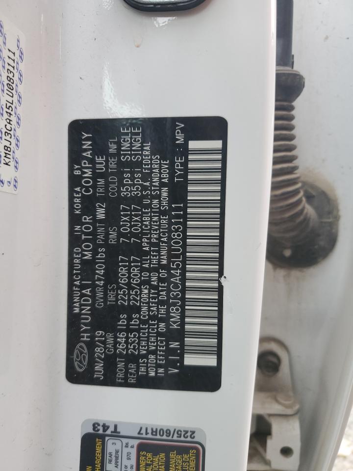 2020 Hyundai Tucson Limited VIN: KM8J3CA45LU083111 Lot: 69869655
