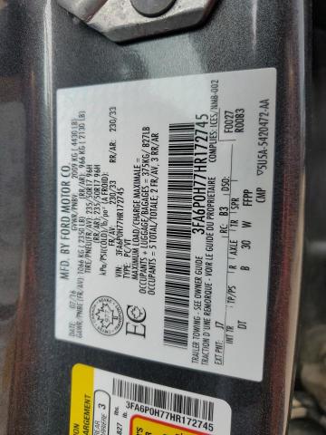 2017 FORD FUSION SE  