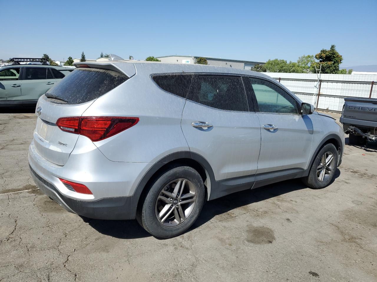 2017 Hyundai Santa Fe Sport silver suv gas 5XYZT3LB1HG408882 photo #4