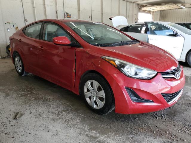  HYUNDAI ELANTRA 2016 Czerwony