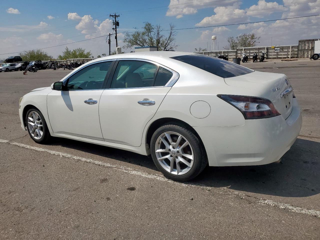2014 Nissan Maxima S white sedan gas 1N4AA5APXEC456867 photo #3
