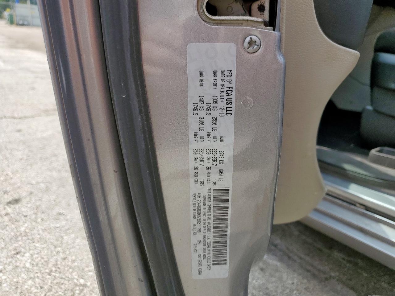 2019 Dodge Grand Caravan Se VIN: 2C4RDGBG8KR798657 Lot: 70563195