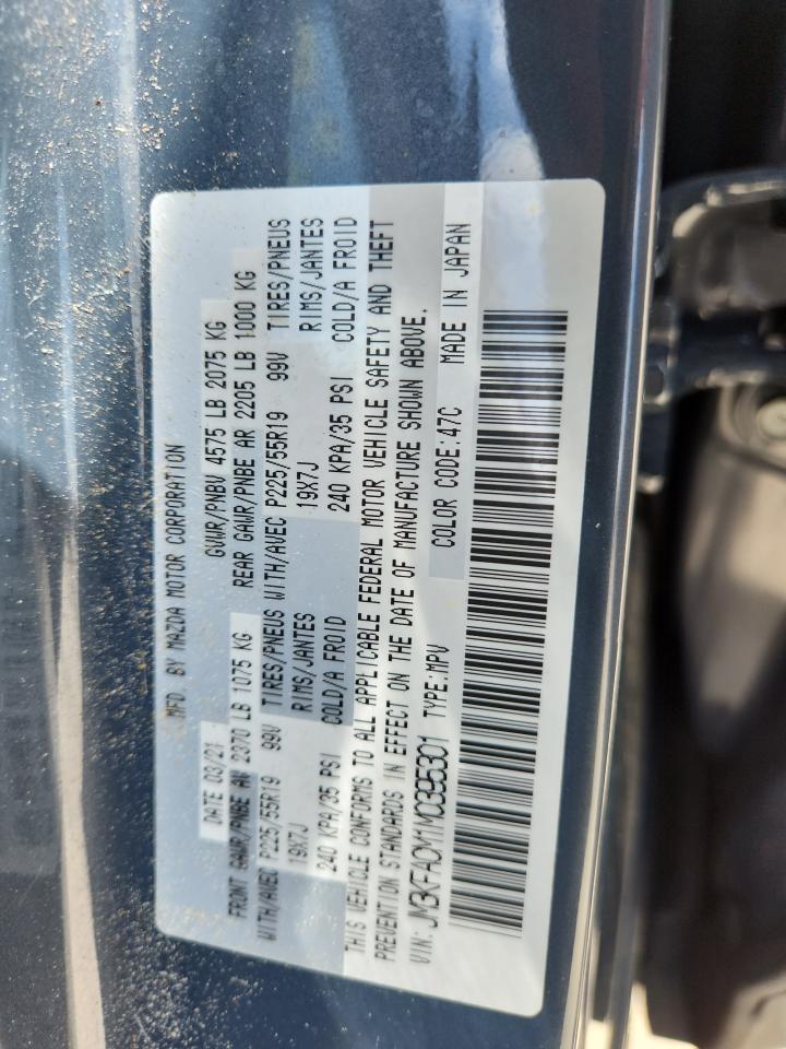 2021 Mazda Cx-5 Touring VIN: JM3KFACM1M0395301 Lot: 68020185