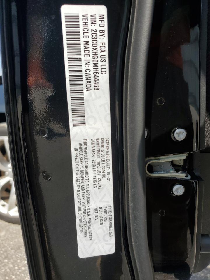 2021 Dodge Charger Gt VIN: 2C3CDXHG0MH644468 Lot: 68898545