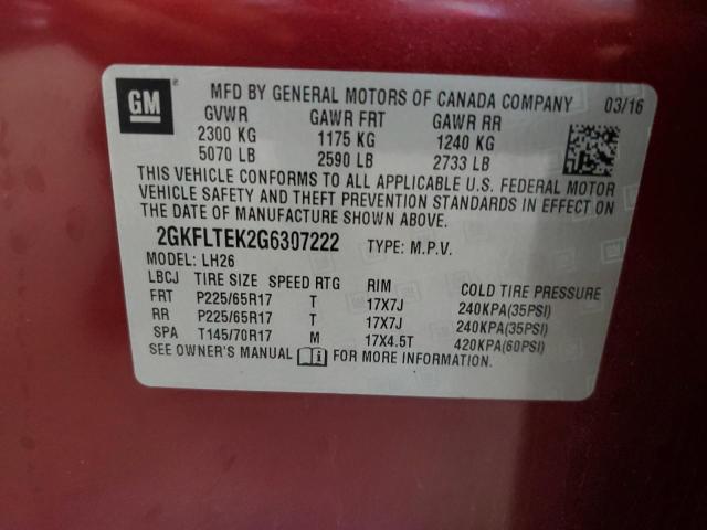 2016 GMC TERRAIN SLE  