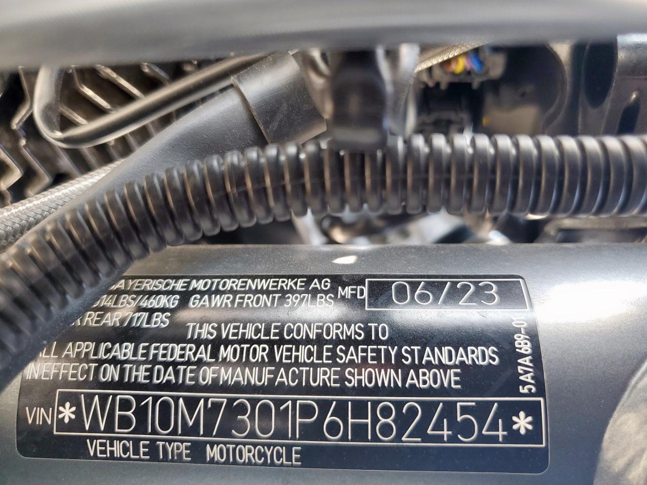 2023 BMW R 1250 R VIN: WB10M7301P6H82454 Lot: 67746835