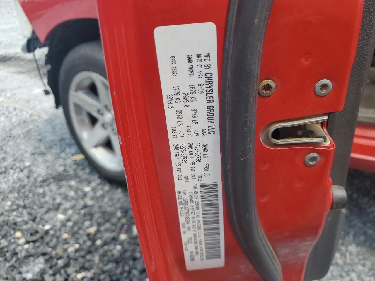 2010 Dodge Ram 1500 VIN: 1D7RB1GT7AS246384 Lot: 68955235
