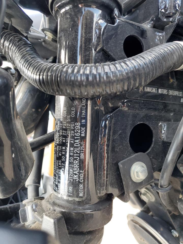 2020 Kawasaki Br125 J VIN: JKABRRJ12LDA16298 Lot: 70620235