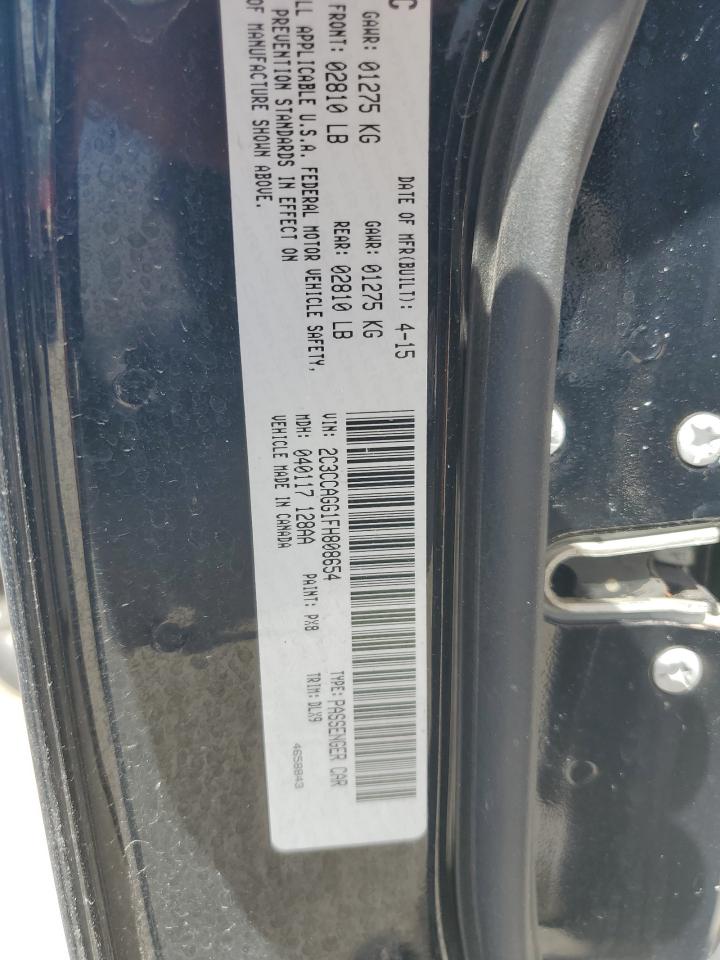 2015 Chrysler 300 S VIN: 2C3CCAGG1FH808654 Lot: 69940115