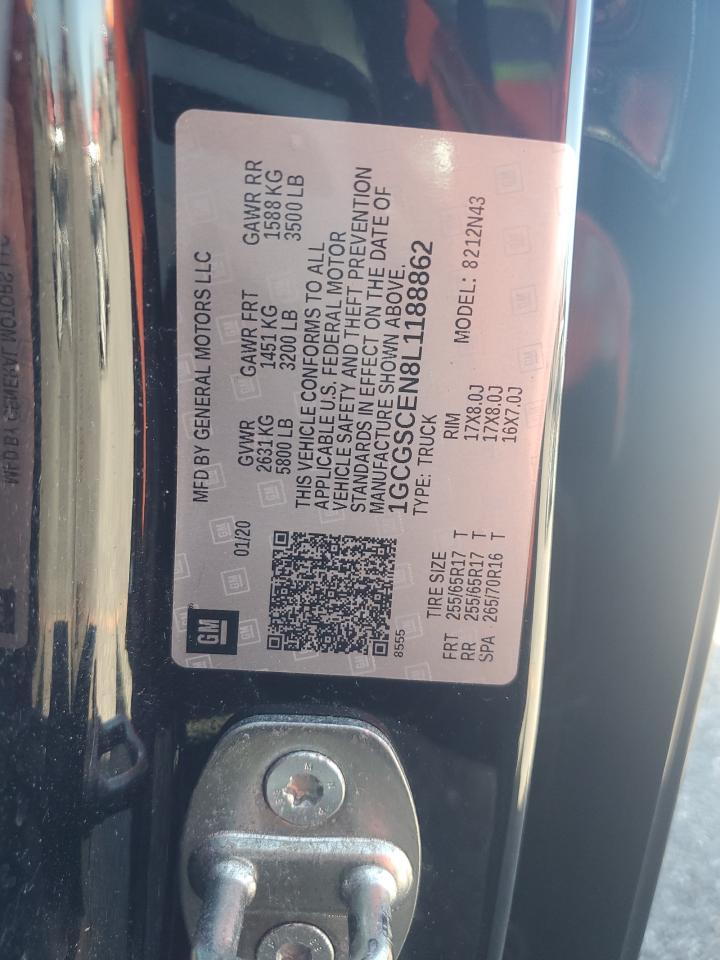 2020 Chevrolet Colorado Lt VIN: 1GCGSCEN8L1188862 Lot: 69620415