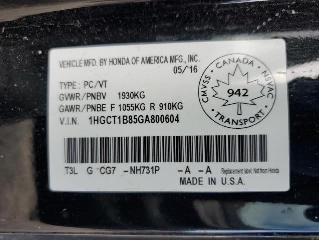 2016 HONDA ACCORD EXL  