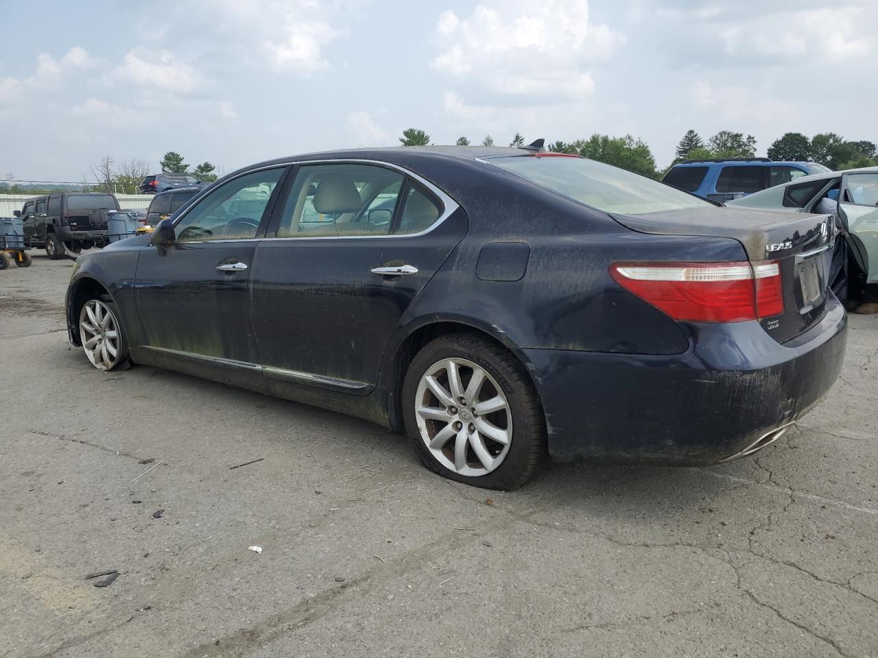 2008 Lexus Ls 460L black null gas JTHGL46F485024937 photo #3