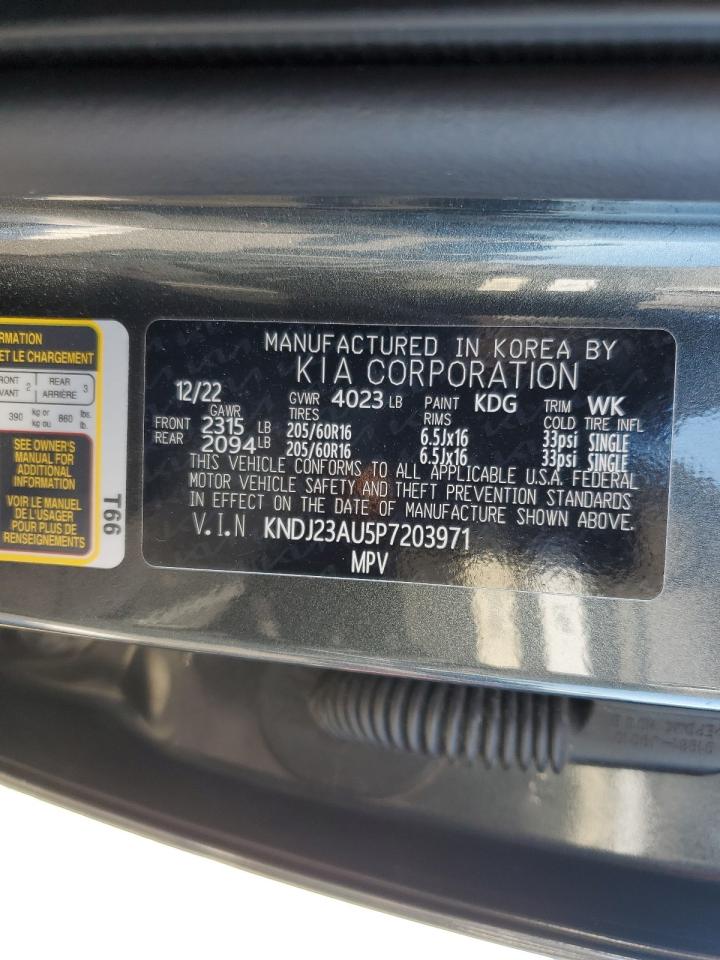 2023 Kia Soul Lx VIN: KNDJ23AU5P7203971 Lot: 69647115