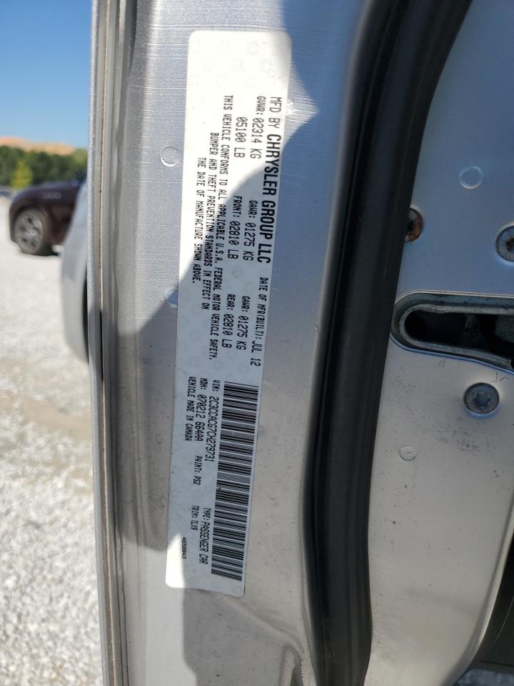 2012 Chrysler 300 Limited VIN: 2C3CCACG7CH279731 Lot: 70460335