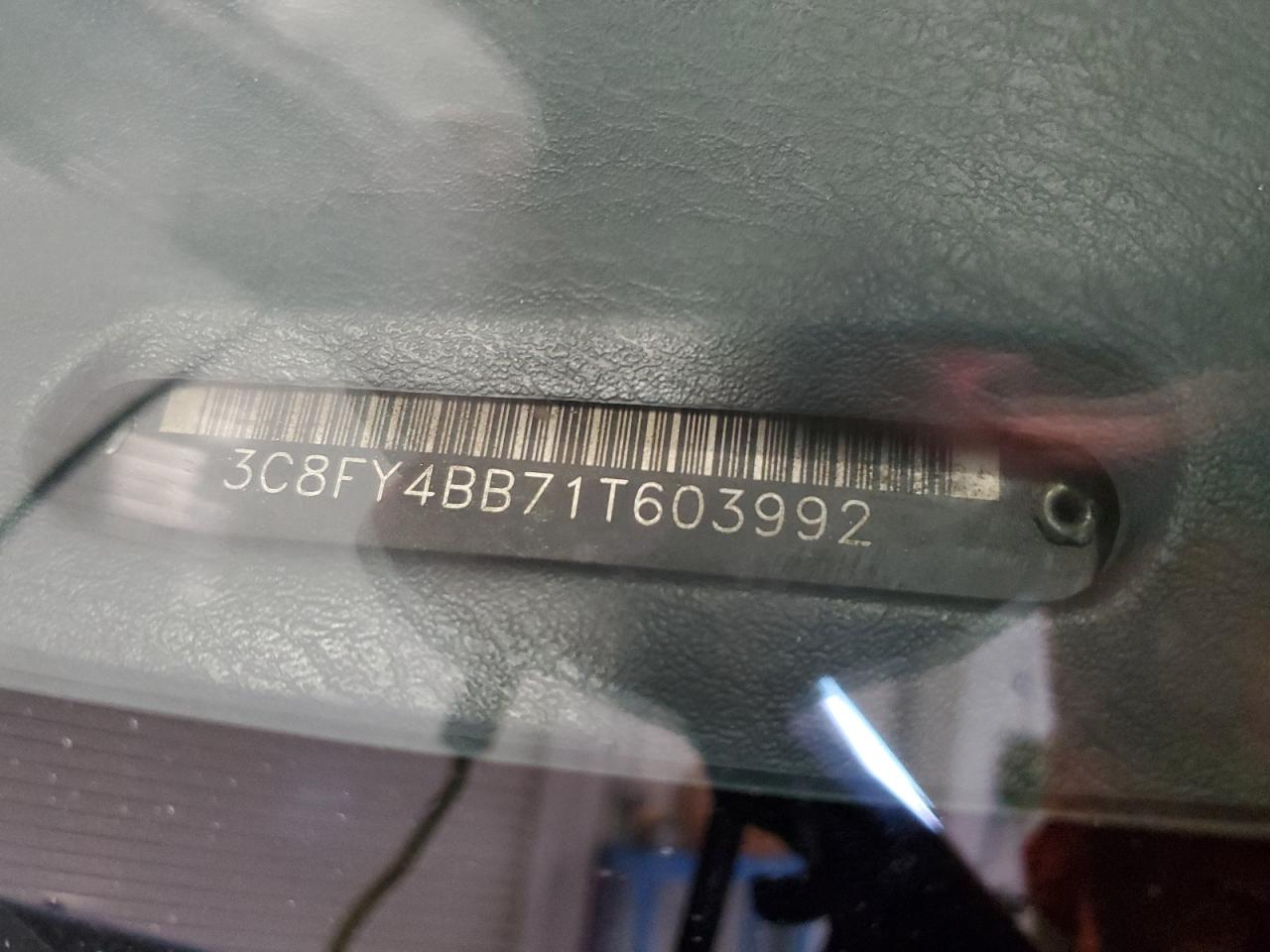 2001 Chrysler Pt Cruiser VIN: 3C8FY4BB71T603992 Lot: 68895685