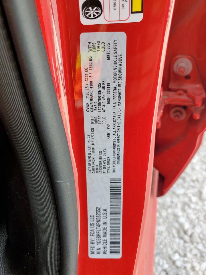 2023 Ram 1500 Rebel VIN: 1C6SRFLT4PN582552 Lot: 70879755