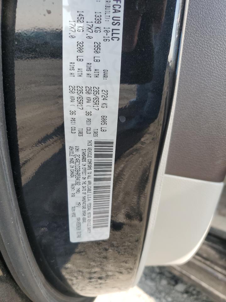 2017 Chrysler Pacifica Lx VIN: 2C4RC1CG9HR594182 Lot: 68780335