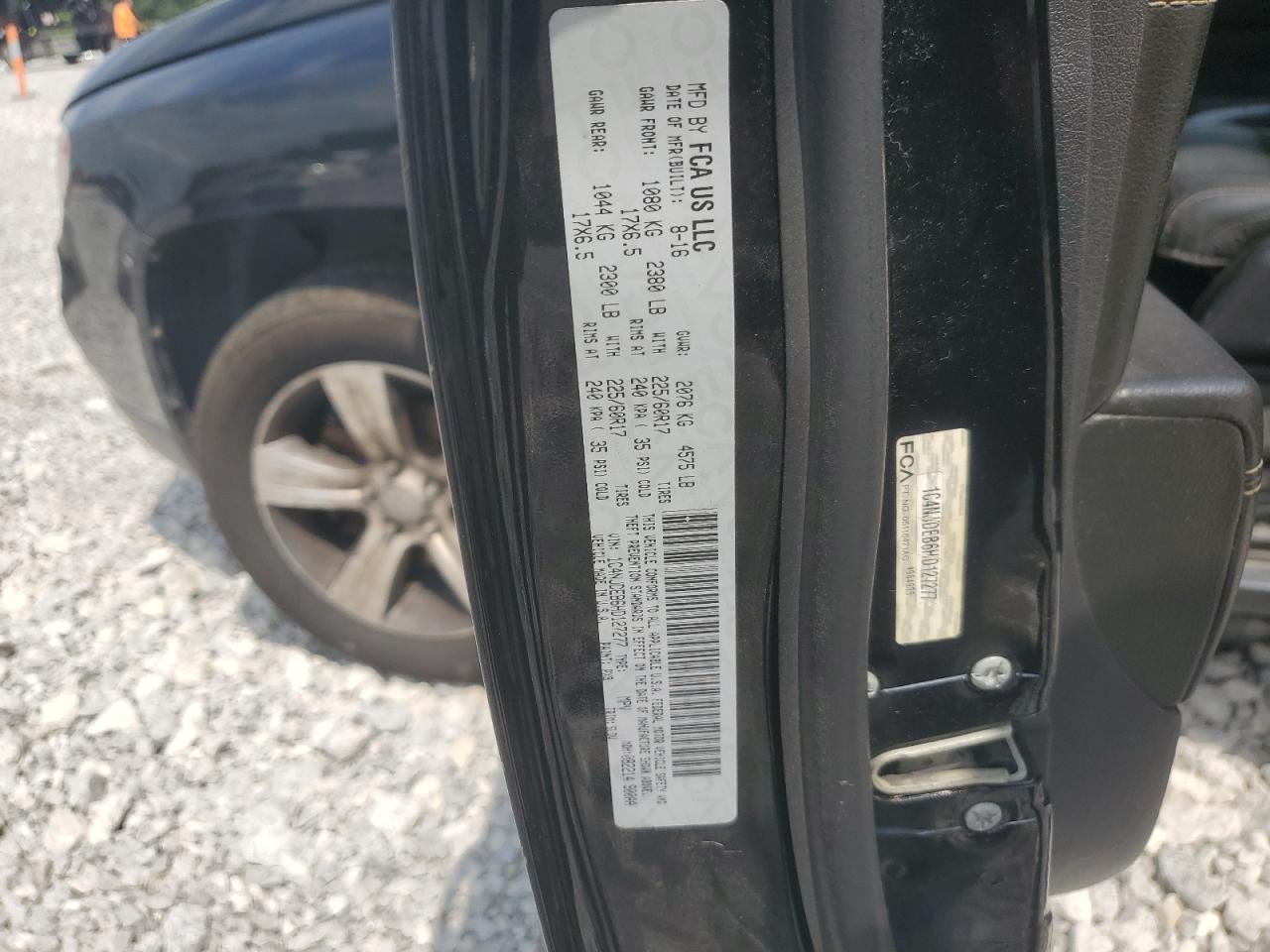 2017 Jeep Compass Latitude VIN: 1C4NJDEB6HD127277 Lot: 67374065
